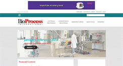Desktop Screenshot of bioprocessintl.com